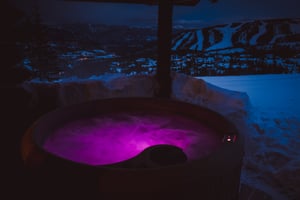 Freeflow Spas Underwater LED Multi-Color Lights Create Perfect Hot Tub Ambience